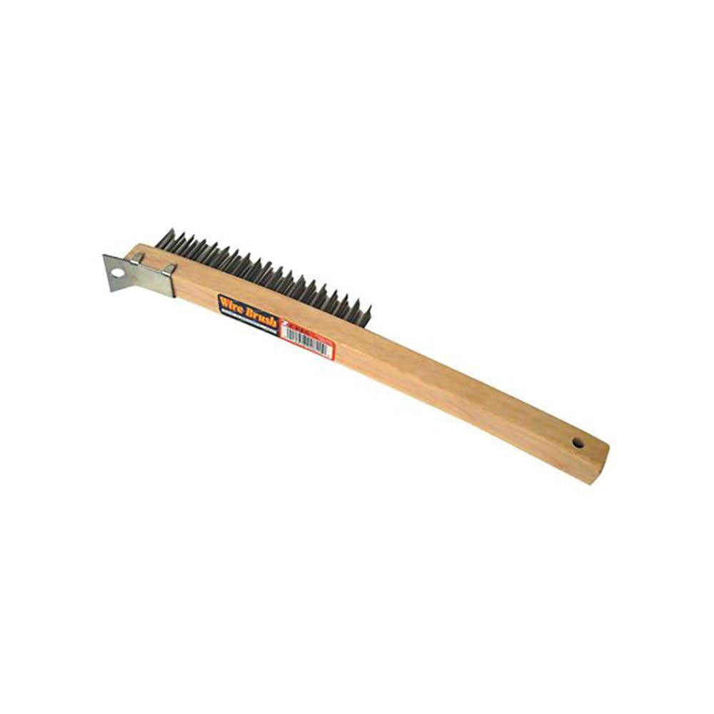 3x19 Premier Wire Brush w/ Scraper