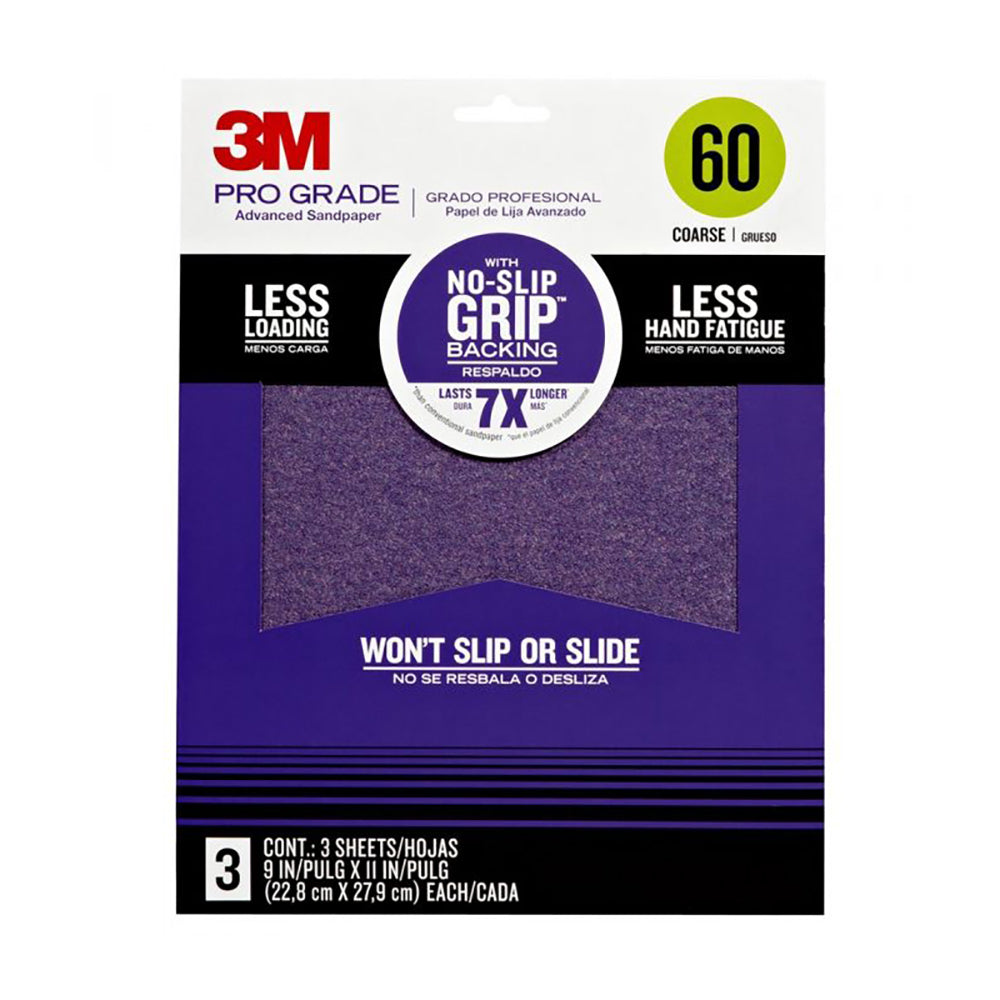 3M Pro Grade Sandpaper (3 Pack) available at Mallory Paint Store, Washington and Idaho, USA.