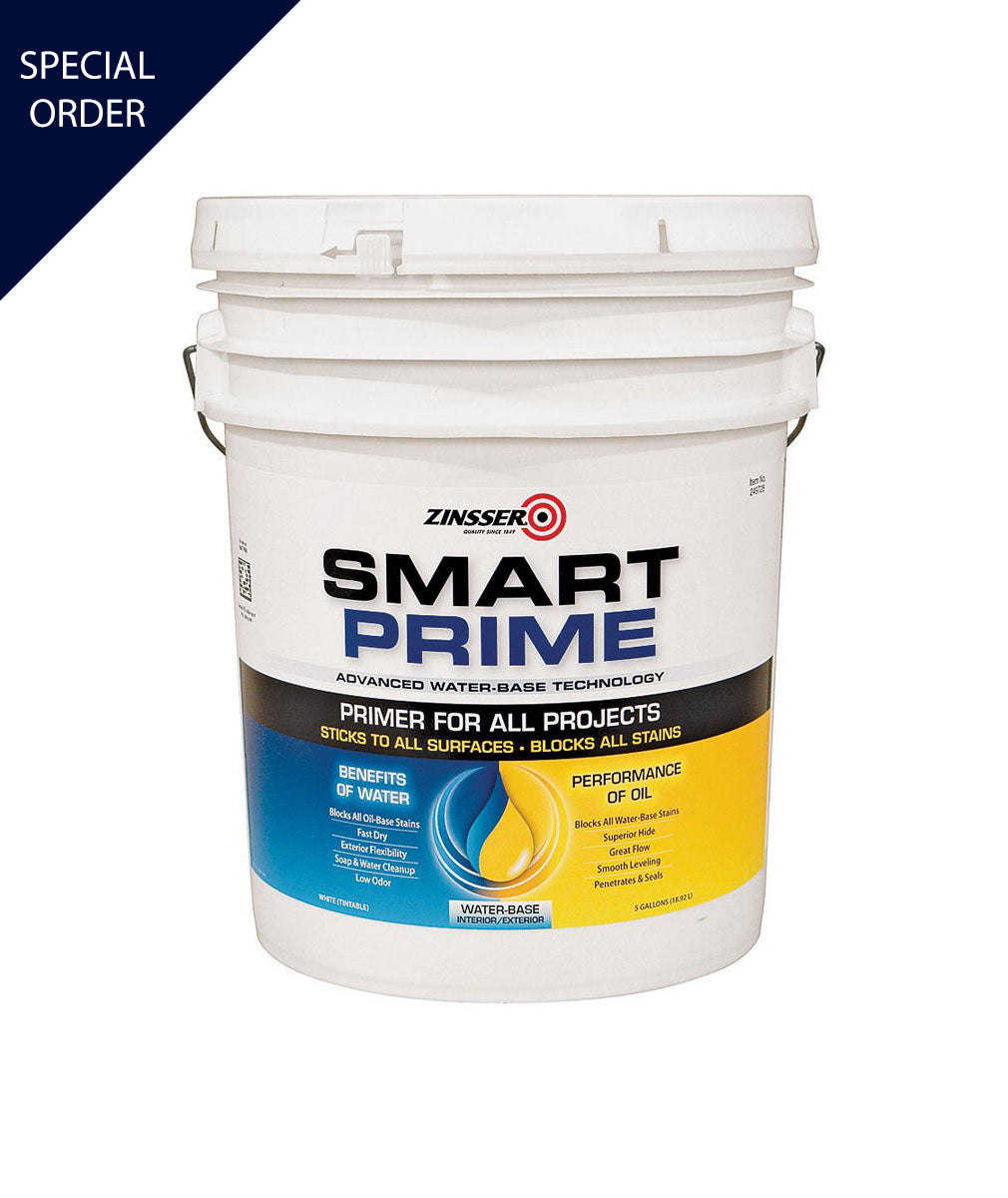 5 gallon of Zinsser Smart Prime Primer, available at Mallory Paint Store in WA & ID.